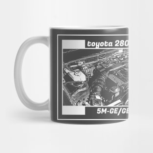 TOYOTA CELICA 2800GT A60 ENGINE (Black Version) Mug